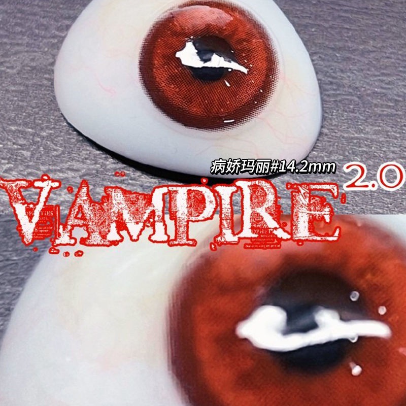 Kính Cận Thị Màu Đỏ Ma Cà Rồng Mary Liên Lạc Kích Thước Hàng Năm Mới