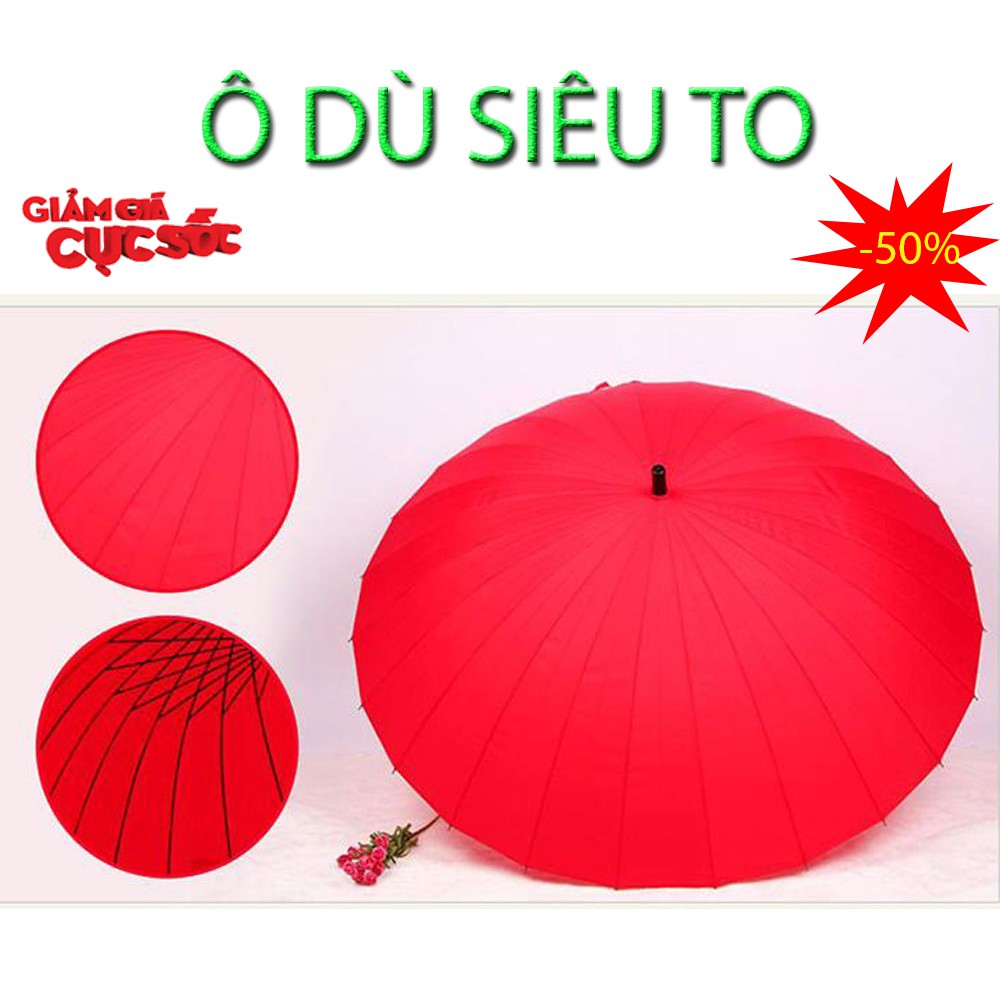 Ô  24 Nan Kép, che cho tới 3 người - Vật dụng thiết yếu không thể thiếu dù mưa hay nắng.