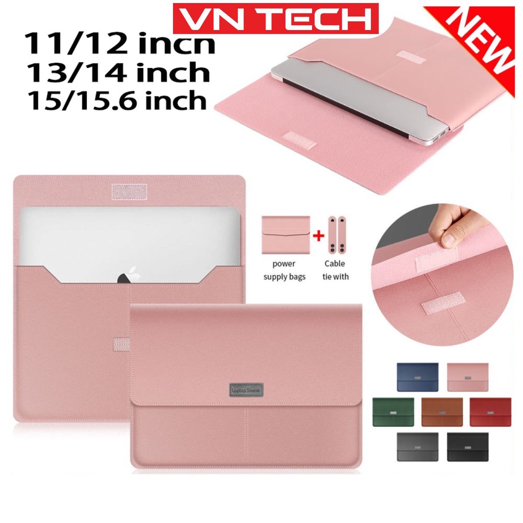 [4 món] Túi đựng laptop đa năng cho macbook Pro, Macbook Air 11/12/13.3/14/15/15,6 inch cao cấp, mẫu mới.