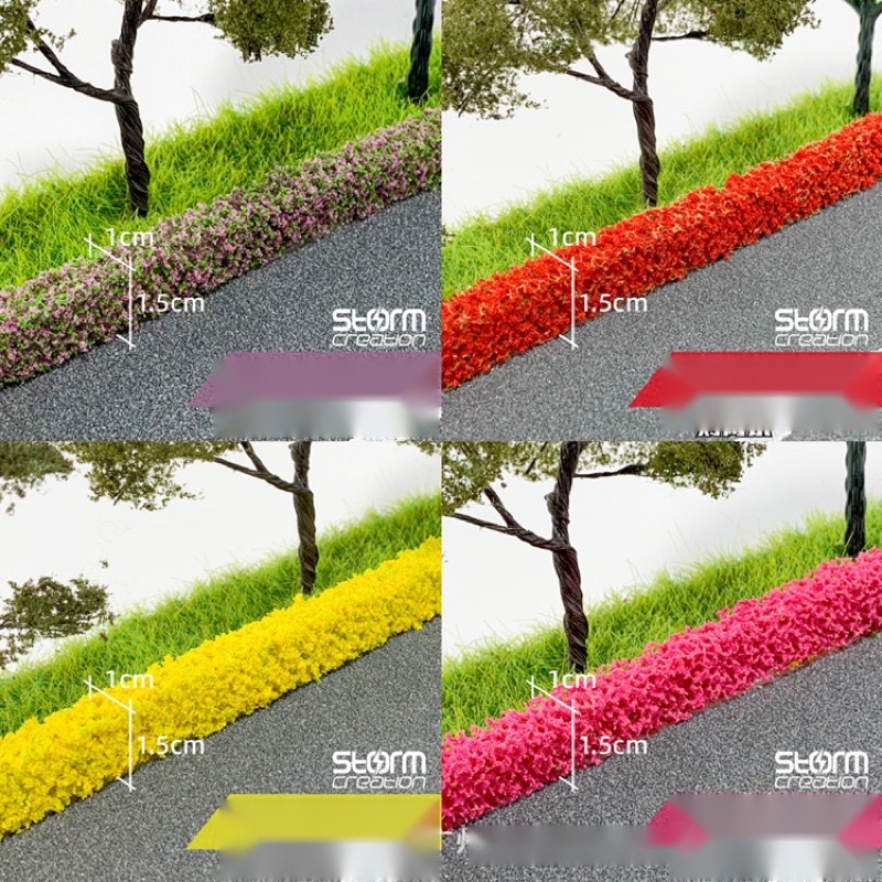 PHỤ KIỆN TRANG TRÍ TIỂU CẢNH - MÔ HÌNH HÀNG RÀO DẢI CÂY BỤI NHỎ