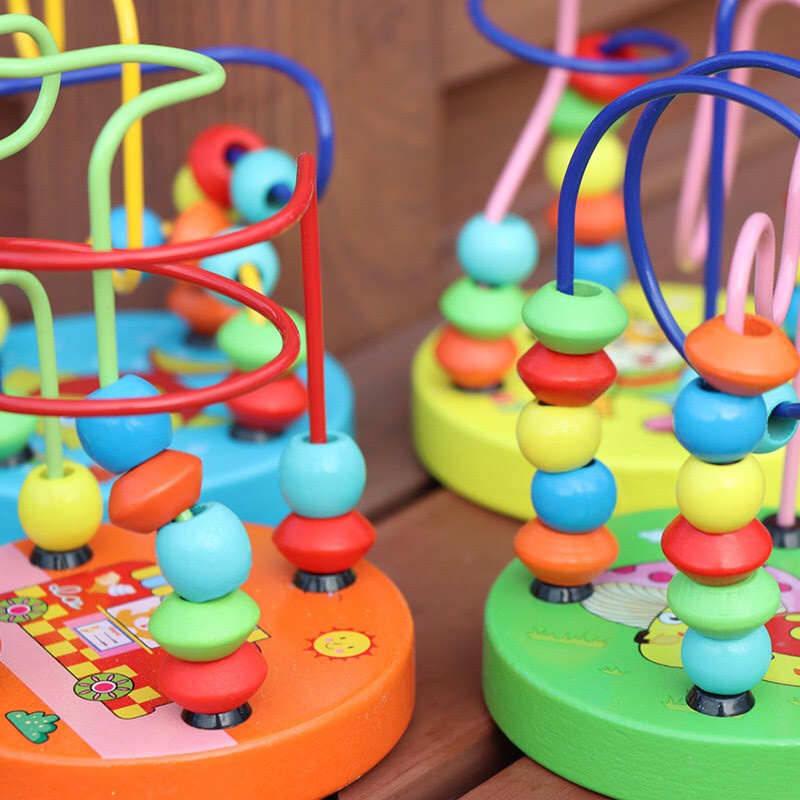 Bộ Đồ Chơi Luồn Hạt Bằng Gỗ - Đồ Chơi Gỗ Thông Minh & Giáo Dục Cho Bé Phát Triển