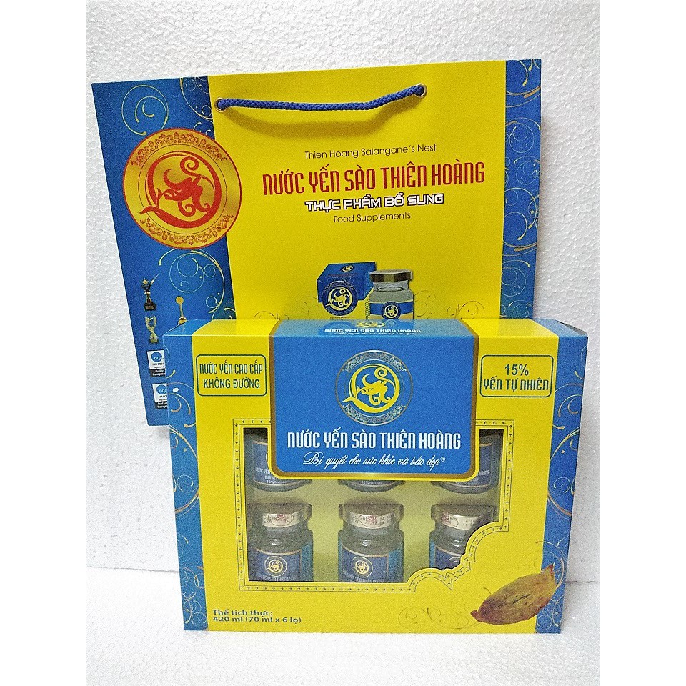 Yến sào Thiên Hoàng không đường 15% yến tổ cao cấp cho người tiểu đường
