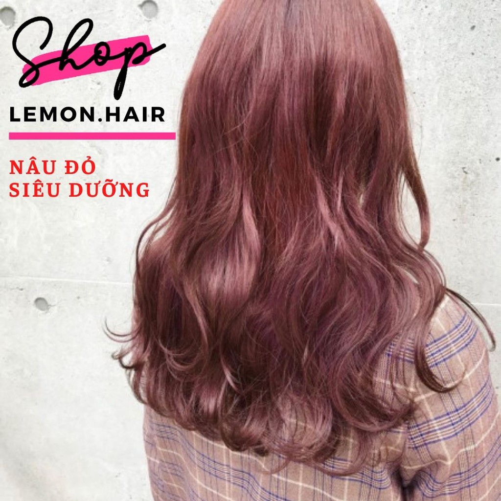 thuốc nhuộm tóc nâu đỏ + tặng kèm trợ dưỡng - lemon.hair