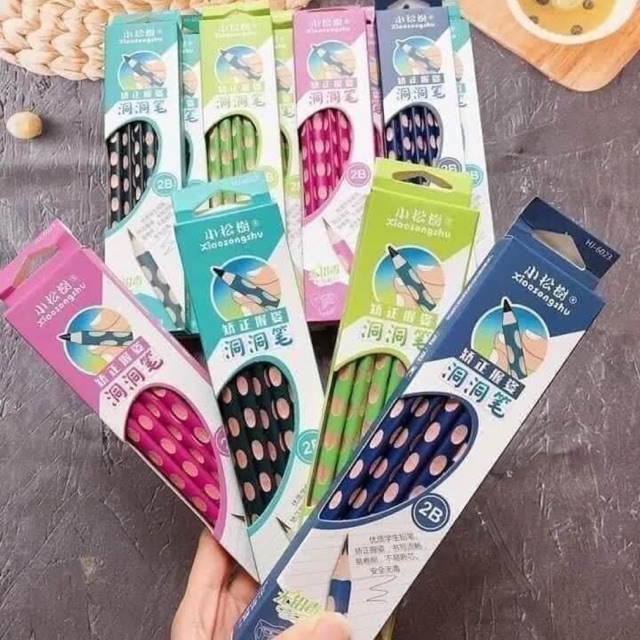 Bút chì 2B định vị tay cầm cho bé