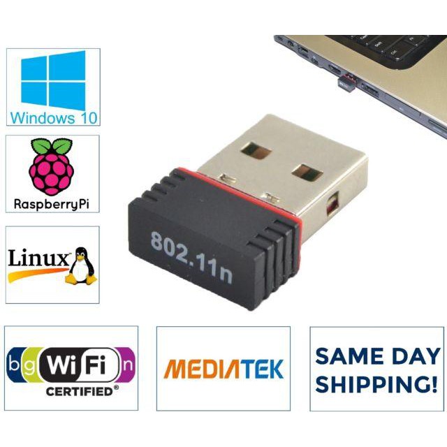 Usb thu sóng wifi cho PC ,máy tính bàn , laptop - USB thu Wifi 802.11 - cắm là nhận