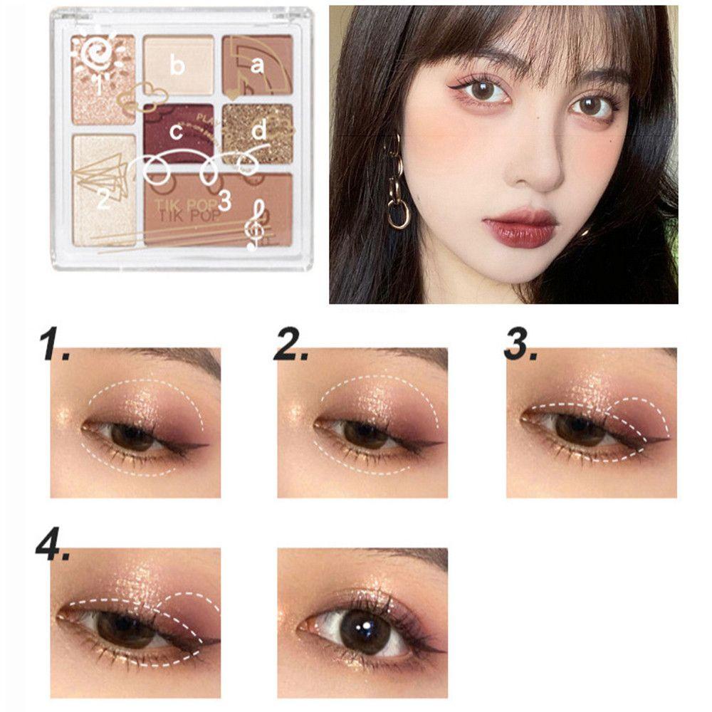 Bảng Phấn Mắt / Má Hồng Màu Nhũ OKDEALS