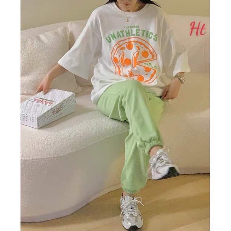 Sét áo piza+quần bom xanh lá HT11