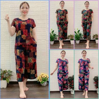 ❣️Bộ Lanh Trung Tuổi Cho Bà Cho Mẹ - Bộ Trung Niên Vải Lanh Mát , Quần Lửng Ống Sớ Rộng ❣️