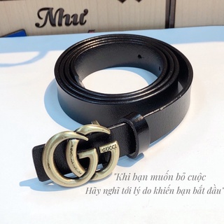 Thắt lưng nữ/dây nịt mặt logo phong cách hàn quốc.