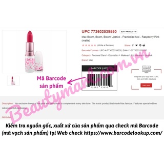 Son MAC Framboise Moi màu đỏ hồng