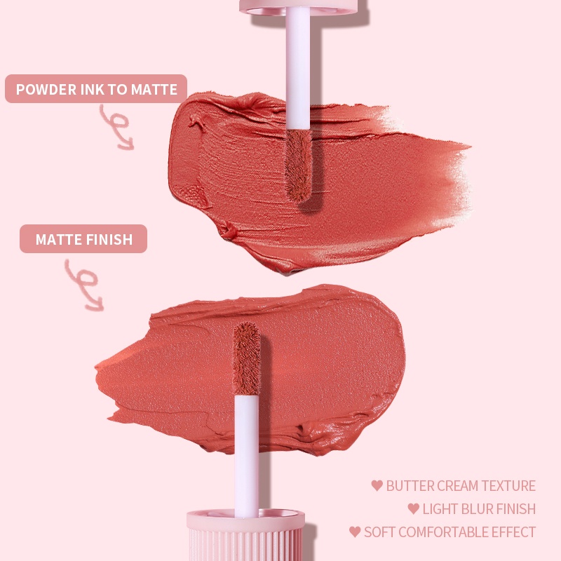 Son bóng Bayfree Kết cấu Son kem lì Không dính Velvet Lip Tint Chất son lì mịn lâu trôi