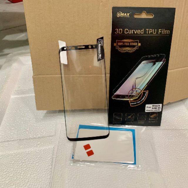 Dán Vmax dẻo Full viền đen Samsung S9