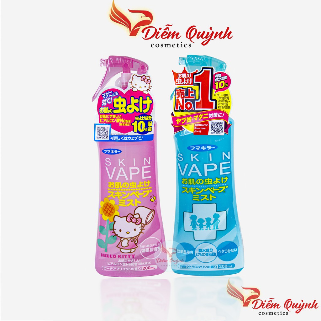 Xịt chống muỗi skin vape Nhật Bản 200ml