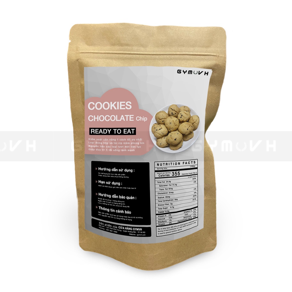 Bánh Chocolate Chip Ăn Kiêng EAT CLEAN/ KETO/ DAS