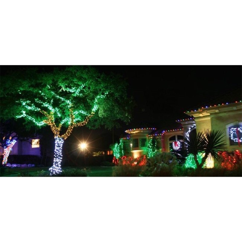 Đèn nháy led cuộn 3014 100m ngoài trời(tặng 1 nguồn)