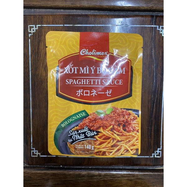 Xốt Mỳ Ý Bò Bằm/Cà Chua Cholimex (140g)