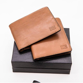 Bóp ví da thật cao cấp - Ví da bò thời trang mini dáng nhỏ gọn GOLDBLACK