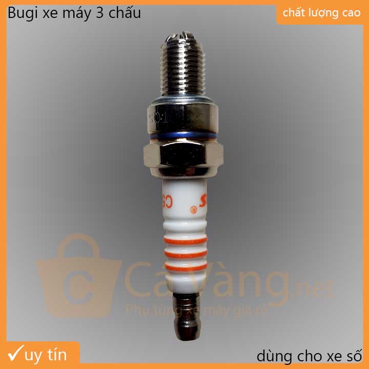 Bugi đánh lửa xe máy 3 chấu - chất lượng cao - giá rẻ dùng cho nhiều loại xe