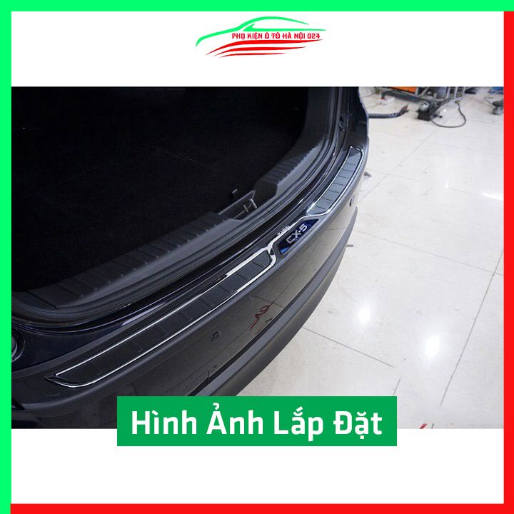 Ốp chống trầy cốp ngoài nhựa đen CX5, CX-5 2018-2023 Mẫu 1 hàng loại 1 dán cốp sau chống xước trang trí xe