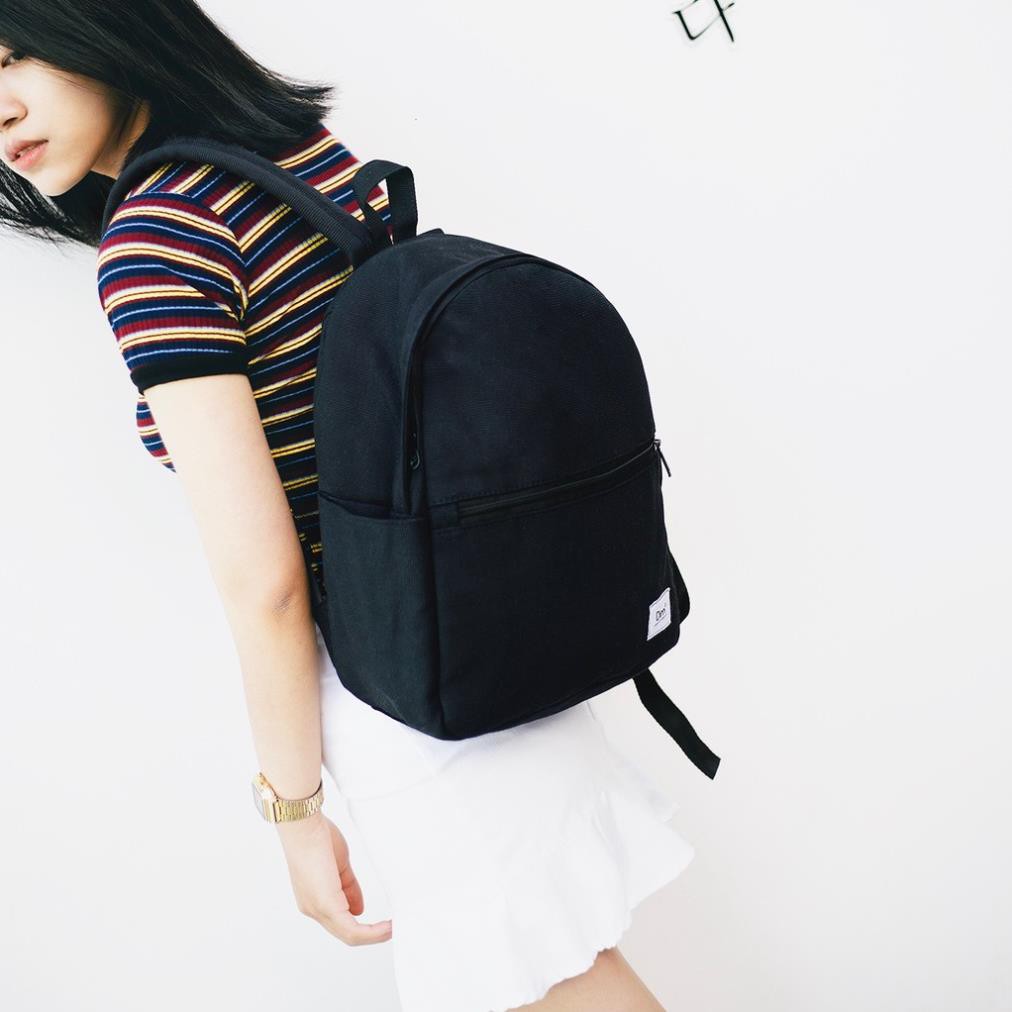 Balo DIM Little Backpack (Balo Mini Nữ, Vải Canvas trượt nước, Đựng vừa khổ A4, Thiết kế nhỏ gọn) – Màu Đen