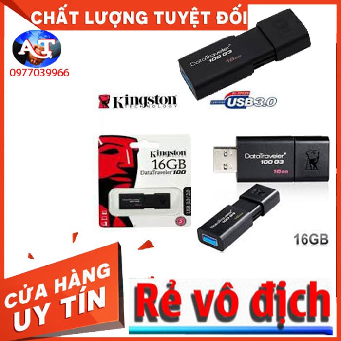 [combo 10]USB 3.0 Kingston Data Traveler DT100G3 100MB/s 16GB