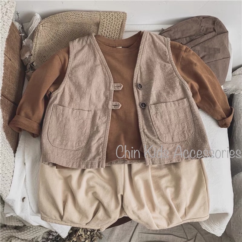 Áo thun dài tay dáng rộng cho bé vải cotton 4 chiều mềm mỏng vừa cho bé