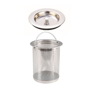Lọc Rác Bồn Rửa Chén Có Nắp (Inox - Nhựa)