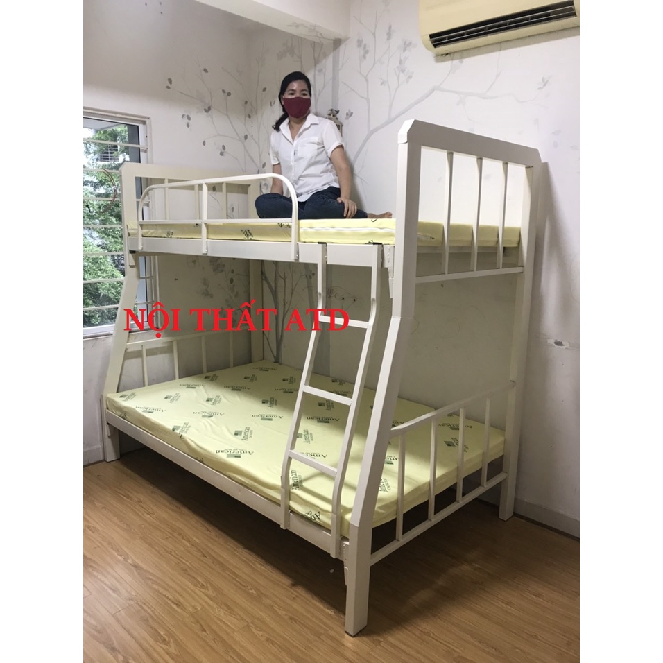 Giường tầng sắt hộp vuông cho người lớn - tháo ráp dễ dàng nhanh chóng giao tận nơi bình dương và tphcm