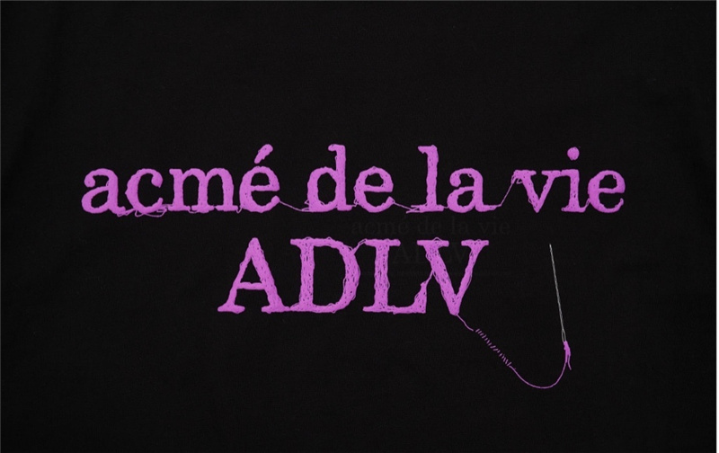 ADLV Áo Thun Cotton Tay Ngắn Cổ Tròn In Chữ Thời Trang Dành Cho Cặp Đôi