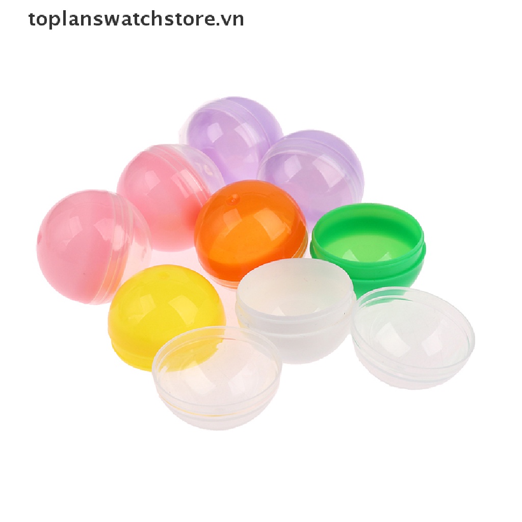 Set 100 Viên Nang Nhựa Rỗng Tròn Nửa Màu