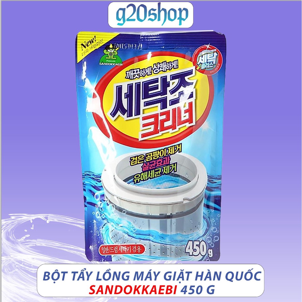 Bột tẩy lồng vệ sinh máy giặt Hàn Quốc Sandokkaebi Hàn Quốc