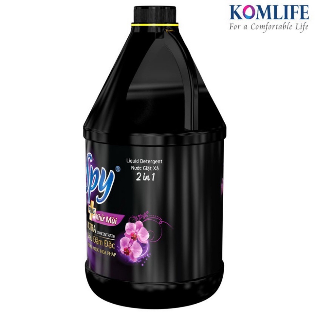 Nước giặt xả vải quần áo đồ lót đa năng 2 trong 1, nuoc xa vai SPY 2 mùi hương – dung tích 3.5-4.4l