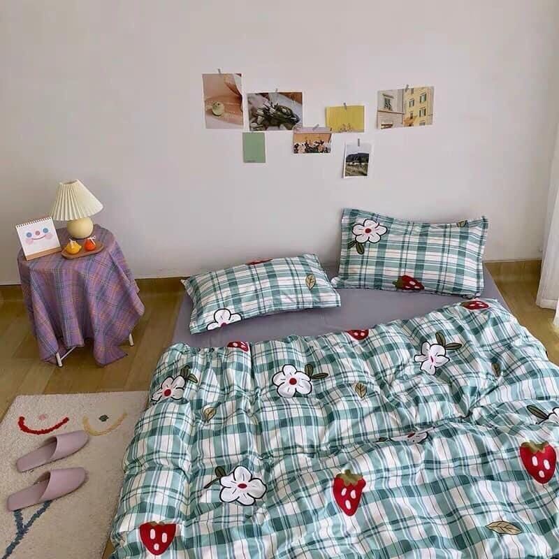 Bộ Chăn Ga Gối Cotton Poly Set 4 Món Hàng Nhập Khẩu