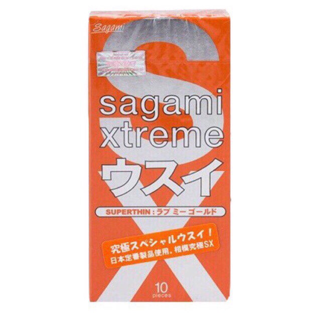 Bao Cao Su Sagami Xtreme Love Me Orange - Hộp 10 Cái Chính Hãng Bán Chạy Nhất