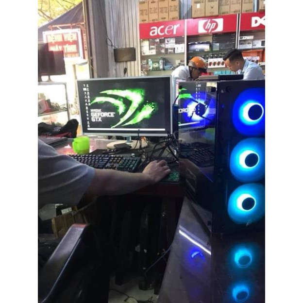 Bộ Case máy tính chơi game LOL Max setting. 3 Fan led, Vỏ kính cường lực trong suốt | BigBuy360 - bigbuy360.vn