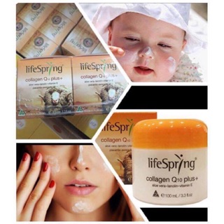 Kem dưỡng da nhau thai cừu LifeSpring Collagen Q10 Plus +