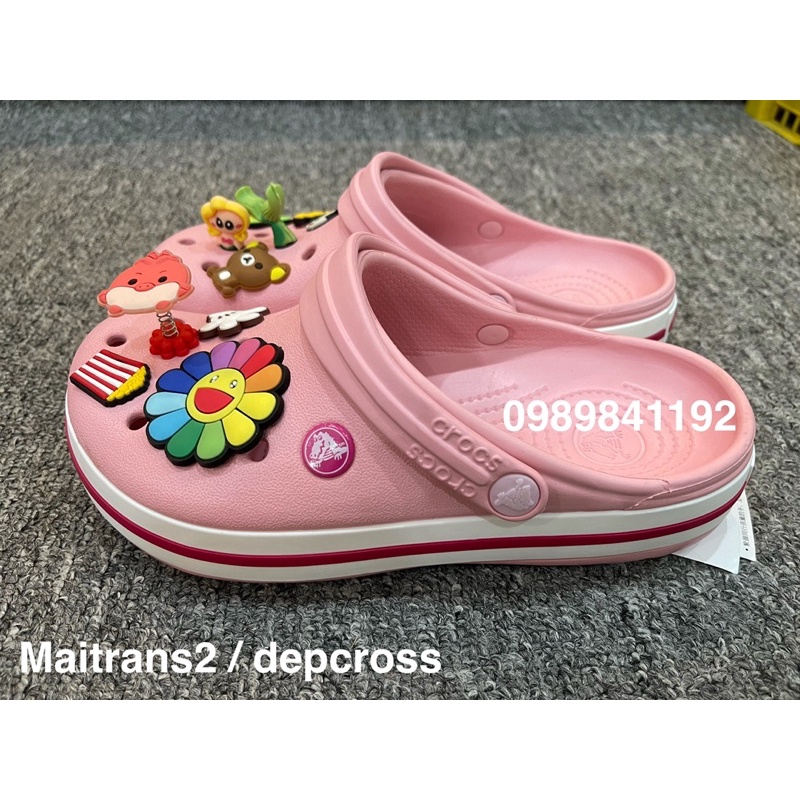 dép crossFREESHIPdép cross đế bánh mì BAND nhiều màu SHINSOZ2221 tặng thêm 12 sticker cross