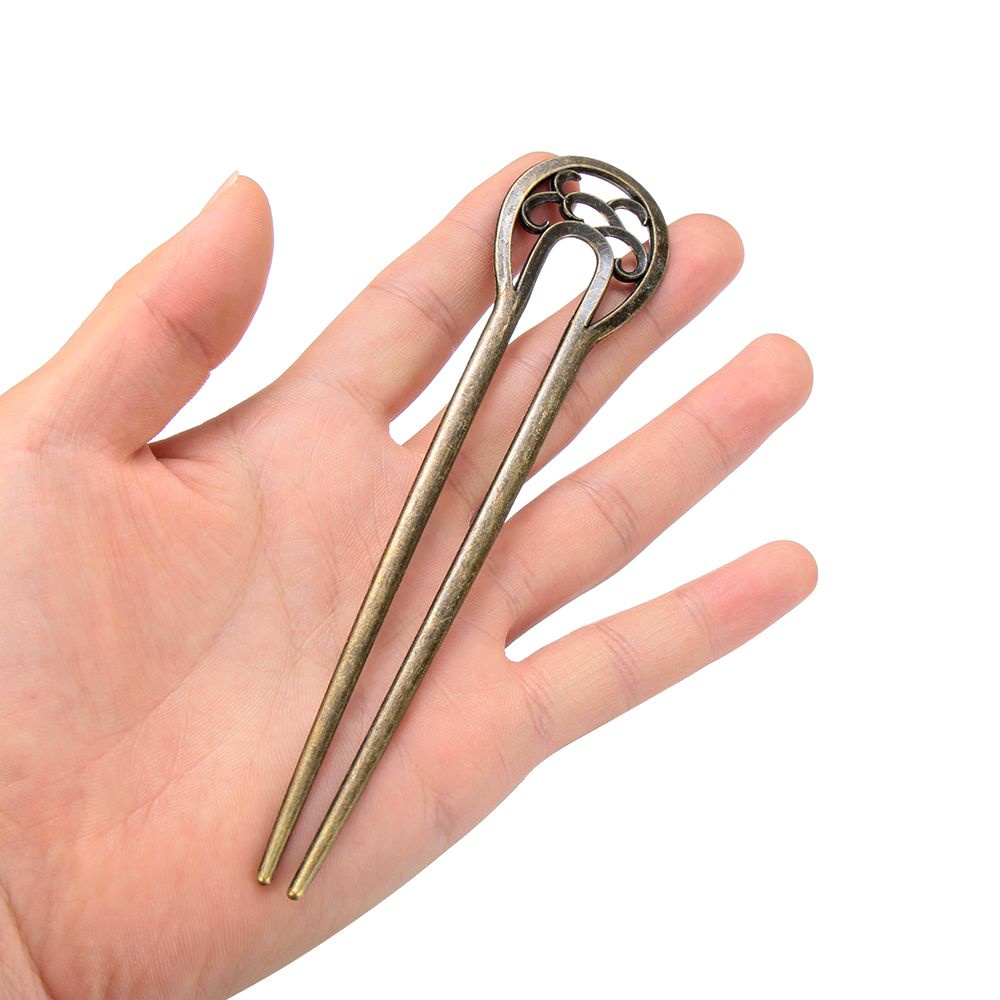 [Hàng mới về] Trâm cài tóc tạo kiểu bằng kim loại phong cách vintage thời trang cho nữ