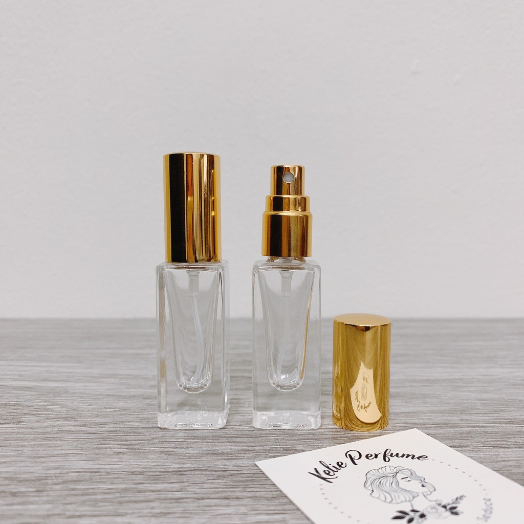 [HCM] Chai Chiết Nước Hoa Thuỷ Tinh 5ML Vuông Dày Dặn
