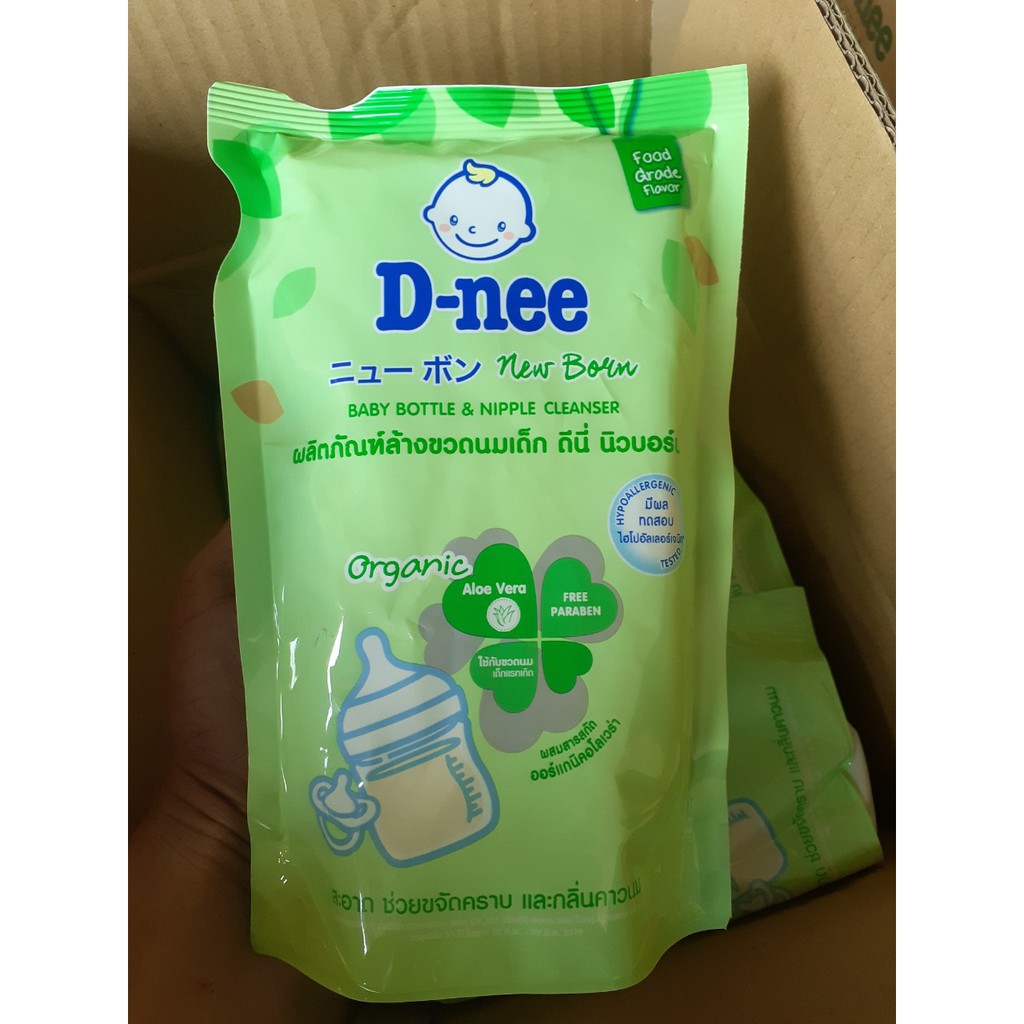 ComBo 2 Túi Rửa Bình Sữa Dnee Thái Lan 600ml/Túi