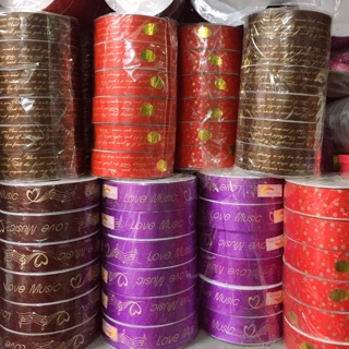 Ruy băng thái bản 3cm (Giá bán 1 cuộn)