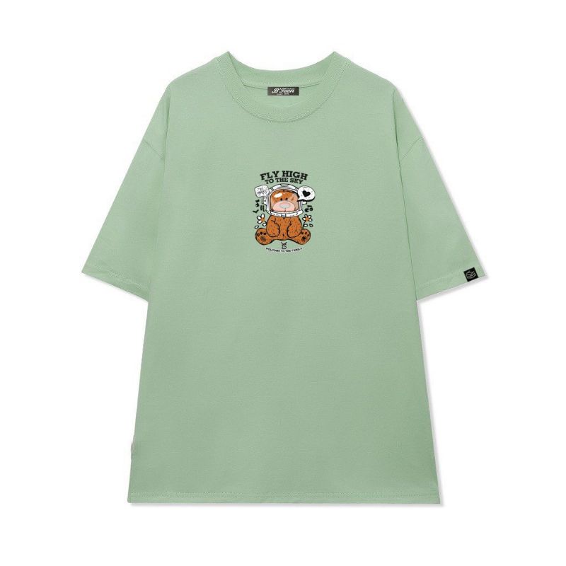 Áo thun Có sizeFull màu unisex tay lỡ gấu Fly High