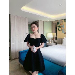 Đầm cổ u tặng kèm hoa #bigsize 60kg đến 90kg