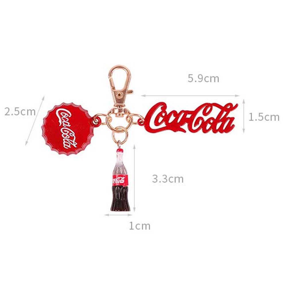 LILYES Móc Khóa Hình Chai Coca Cola Dễ Thương