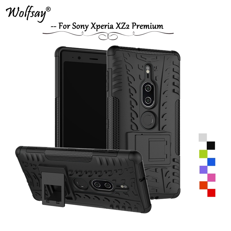 Ốp điện thoại bằng nhựa cứng chống sốc cho Sony Xperia XZ2 Premium