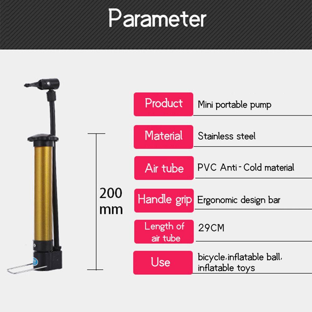 Ống Bơm Xe Đạp mini Áp Suất Cao Tiện Dụng