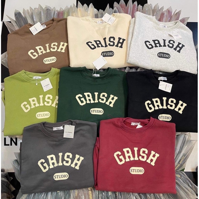 Áo nỉ bo cotton GRISH LN12