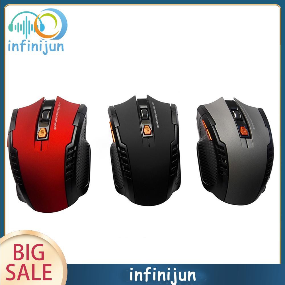 Chuột Quang Chơi Game Không Dây 2.4ghz 2400dpi 6 Nút