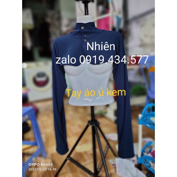 TAY ÁO Ủ KEM MAY 2 LỚP ÁO MẶC ĐƯợC 2 BỀ