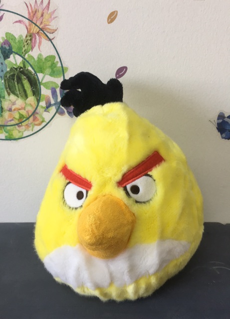 Gấu bông angry bird màu đen đỏ vàng xanh…